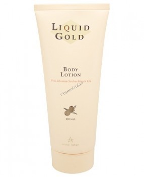 Anna Lotan Liquid gold body lotion (Лосьон для тела «Жидкое золото»), 200 мл.