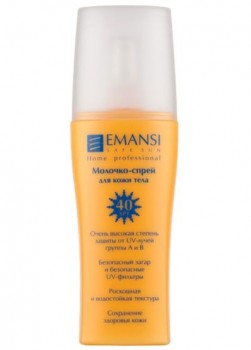 Emansi Молочко-спрей для кожи тела. Защита от солнечных лучей А и В, SPF 40, 150 мл 