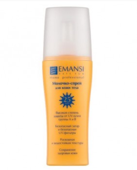 Emansi Молочко-спрей для кожи тела. Защита от солнечных лучей А и В. SPF 25, 150 мл 