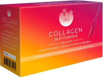 360 Collagen by Dr Gubareva Mix (Коллаген пищевой «Микс»), 21 шт x 20 гр