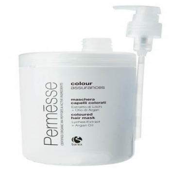 Barex permesse coloured hair mask (Маска для окрашенных волос с экстрактом личи и маслом арганы)