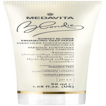 Medavita Sunset Blonde Enhancing Deep Mask (Восстанавливающая маска для теплых блонд-оттенков)