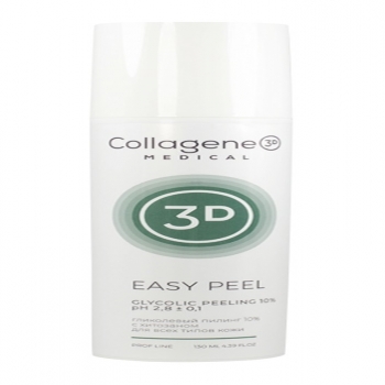 Medical Collagene 3D Easy Peel Glycolic Peeling (Гель-пилинг для лица с хитозаном на основе гликолевой кислоты 10%) 
