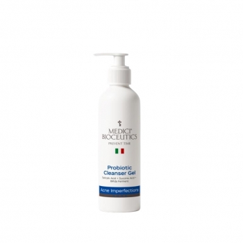 Medici Bioceutics Probiotic cleanser gel – Salicylic Acid + Succinic Acid + Bifida Ferment ( Антибактериальный очищающий гель с липосалициловой, янтарной кислотой и пробиотиками)