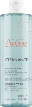 Avene Cleanance Micellar Water (Мицеллярная вода для жирной кожи склонной к акне)