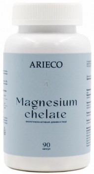 Arieco Magnesium Chelat (Капсулы Магний хелат с витамином В6), 90 капсул
