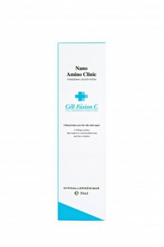 Cell Fusion C Nano amino clinic (Восстанавливающая и увлажняющая сыворотка для жирной кожи), 30 мл.