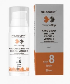 Philosophy Nano Cream Eyes Dark Circles+Vitamin C(Осветляющий нано крем под глаза от темных кругов), 30 мл.