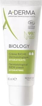 A-Derma Biology Cream (Насыщенный увлажняющий дерматологический крем для хрупкой кожи), 40 мл