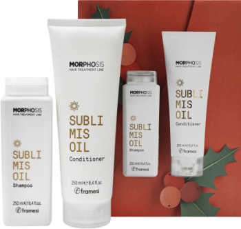 Framesi Morphosis Sublimis Oil (Новогодний набор для ухода за волосами), 2 шт x 250 мл