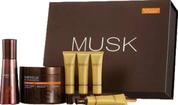 Mocheqi Musk Professional Nutri-complex (Нутри-комплекс (восстанавливающая маска, сыворотка с кератином(4 шт),сыворотка-спрей))