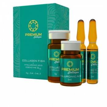 Premium COLLAGEN FISH + HA + CoQ10 (Набор-биорегенерант с выраженным антиоксидантным действием)