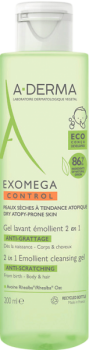 A-Derma Exomega Control Foaming Gel 2 in 1 (Очищающий гель 2в1 для тела и волос)