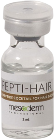 Mesoderm Pepti - HAIR (Пептидный мезококтейль для роста волос), 3 шт x 3 мл