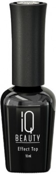 IQ Beauty Effect Top Potal (Финишное покрытие для гель-лака с эффектом без липкого слоя глянцевое), 10 мл