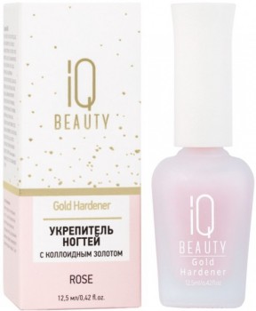 IQ Beauty Gold Hardener (Укрепитель с коллоидным золотом для ослабленных и ломких ногтей), 12,5 мл