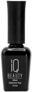 IQ Beauty Shimmer Top (Финишное покрытие для гель-лака с шиммером без липкого слоя глянцевое), 10 мл