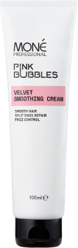 Mone Professional Pink Bubbles Velvet Smoothing Cream (Разглаживающий крем для волос), 100 мл