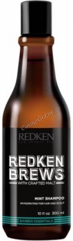 Redken Brews Mint shampoo (Тонизирующий шампунь)