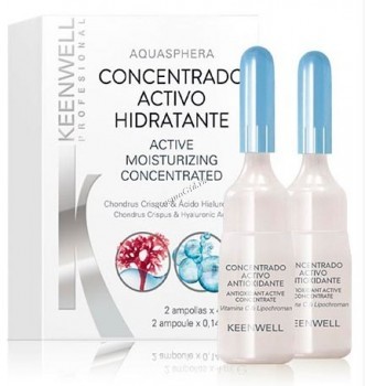 Keenwell Aquasphera Concentrado Activo Hidratante (Активный увлажняющий концентрат), 2 ампулы по 4 мл