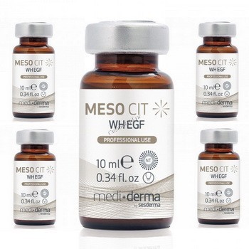 Mediderma Meso Cit WH EGF Growth factor serum (Лосьон восстанавливающий с факторами роста), 5 шт. по 10 мл