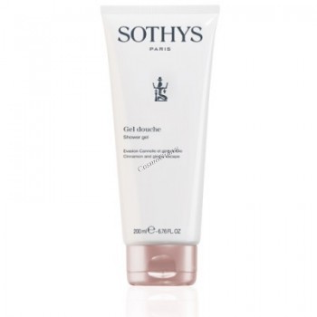 Sothys Shower gel. cinnamon and ginger escape (Гель для душа с корицей и имбирем), 380 мл