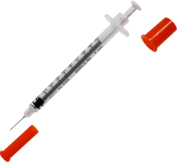 Mesolife (Шприц инъекционный инсулиновый U-100 трехкомпонентный одноразовый стерильный 1 мл с интегрированной иглой)