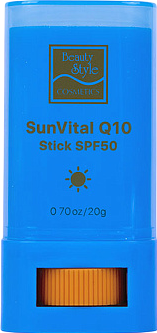 Beauty Style SunVital (Солнцезащитный cтик SPF50 с Q10 и Витамином Е), 20 гр