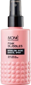 Mone Professional Pink Bubbles Sparkling Shine Crystal Spray (Спрей для блеска волос), 150 мл