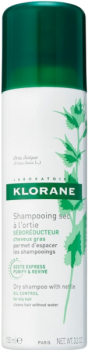 Klorane Shampoo (Сухой шампунь с экстрактом крапивы для жирных волос)