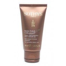 Sothys Sun sensitive areas high protection care (Крем SPF 30 для чувствительной кожи лица и тела), 50 мл