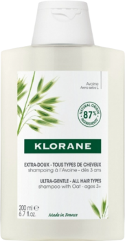 Klorane Shampoo (Сверхмягкий шампунь для всех типов волос с молочком овса)