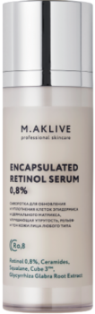 M.Aklive Encapsulated Retinol Serum 0,8% (Сыворотка с инкапсулироетинолом ретинолом 0,8%), 30 мл