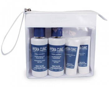 Ericson laboratoire Travel kit hydra clinic (Набор для путешествий для сухой кожи), 4 шт