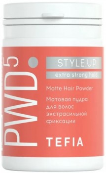 Tefia Style.Up Matte Hair Powder (Матовая пудра для волос экстрасильной фиксации), 8 г