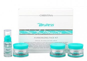 Christina unstress face kit (Набор антистресс-препаратов для кожи лица), 4 препарата.