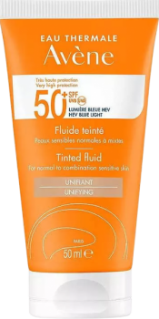 Avene Tinted Fluid SPF50 (Ультралегкий солнцезащитный невидимый флюид для лица SPF 50), 50 мл