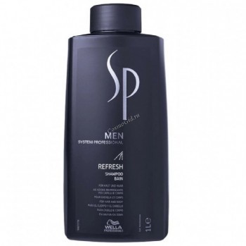 Wella SP Men Refresh shampoo (освежающий шампунь) 