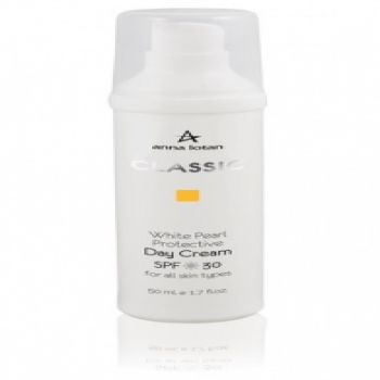 Anna Lotan White pearl protective day cream spf30 (Солнцезащитный дневной крем «Белая жемчужина»).
