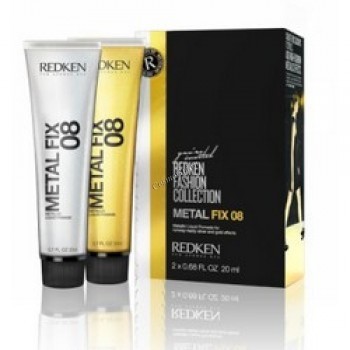 Redken Guido fashion collection Metal fix 08 (Металлизированные жидкие помады), 2 шт по 20 мл