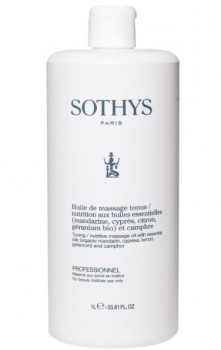 Sothys Massage Oil (Антицеллюлитное тонизирующее укрепляющее масло для массажа), 1 л