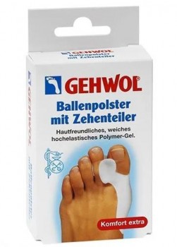 Gehwol Ballenpolster mit Zehenteiler (Гель-корректор и накладка на большой палец), 1 шт