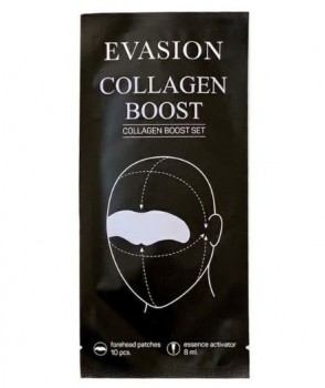 Evasion Collagen Boost (Набор гидрогелевых патчей для лба), 10 шт + 8 мл