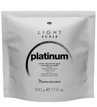Lisap Light Scale Platinum Powder (Быстродействующий серый осветляющий порошок для волос), 500 гр