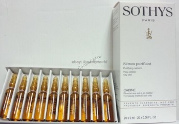 Sothys Purifying serum (Очищающая себорегулирующая сыворотка), 20x2 мл