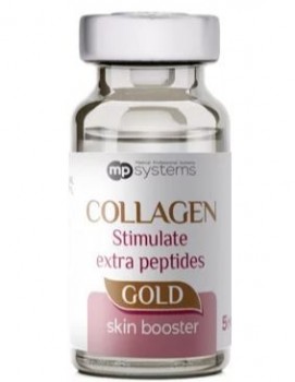 MP-Systems Collagen Stimulate Extra Peptides Gold (Гибридный коллаген с «гормоном молодости» и эффектом Fix Age), 5 мл
