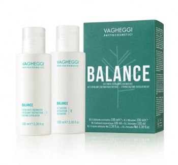 Vagheggi New Balance Strong Enzyme Exfoliator Kit (Профессиональный набор Strong энзимной эксфолиации: Гель-эксфолиант баланс + Активный концентрат), 2шт*100мл