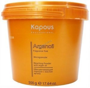 Kapous Обесцвечивающий порошок с маслом арганы для волос серии «Arganoil», 500 г