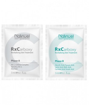 Natinuel RxCarboxy Phase A + Phase B (Восстанавливающий уход Карбокси), 6 x (3 мл + 3 мл)