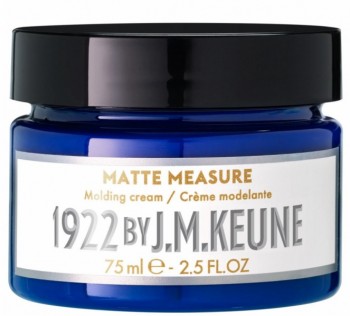 Keune 1922 Matte Measure Molding Cream (Моделирующий крем с матирующим эффектом), 75 мл